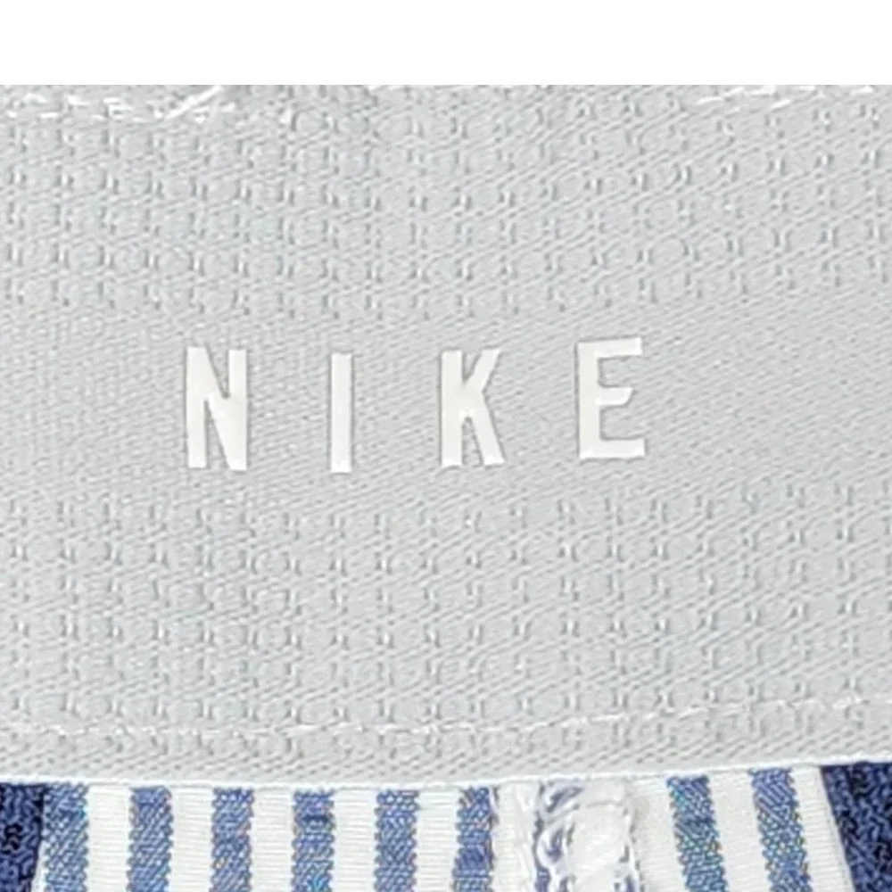 Nike Mens Blue White Seersucker Stripe Golf Shorts Stretch Preppy Size 35